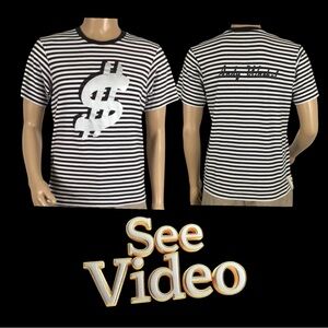 👛 (ANY) 2/$20) UNIQLO SPRNZY - ANDY WARHOL - Dollar Sign Graphic Print Tee, M